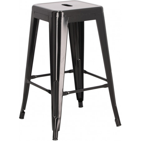 Stołek barowy metalowy Paris 66 czarny marki D2.Design