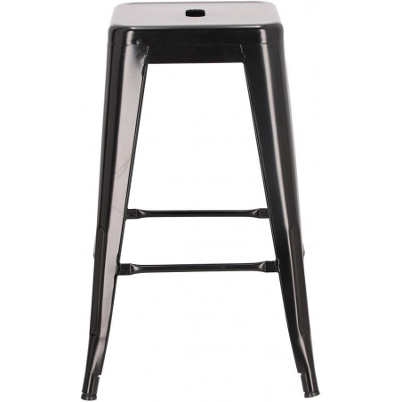 Stołek barowy metalowy Paris 66 czarny marki D2.Design