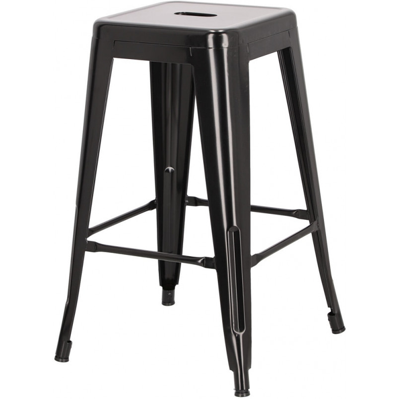 Stołek barowy metalowy Paris 66 czarny marki D2.Design
