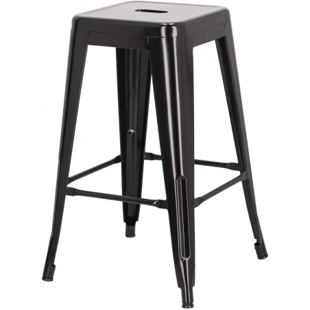 Stołek barowy metalowy Paris 66 czarny marki D2.Design