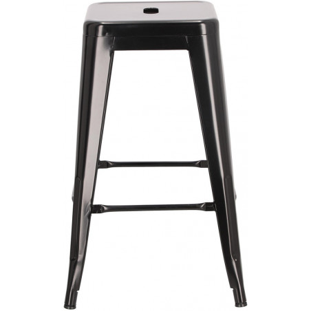 Stołek barowy metalowy Paris 66 czarny marki D2.Design