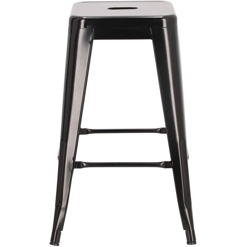 Stołek barowy metalowy Paris 66 czarny marki D2.Design