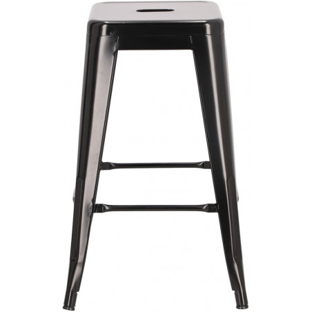 Stołek barowy metalowy Paris 66 czarny marki D2.Design