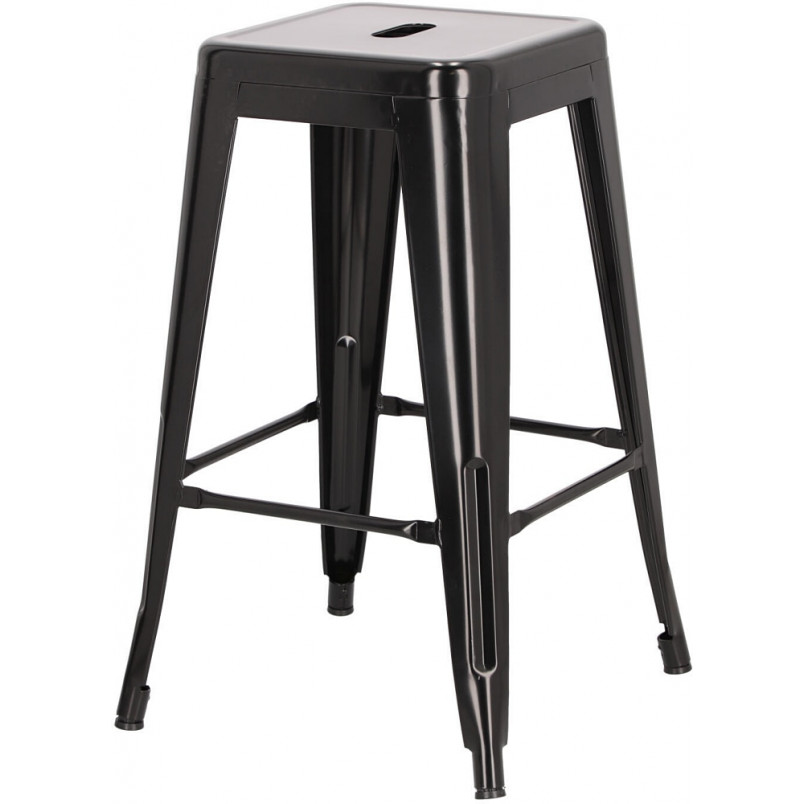 Stołek barowy metalowy Paris 66 czarny marki D2.Design