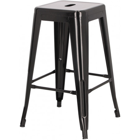 Stołek barowy metalowy Paris 66 czarny marki D2.Design