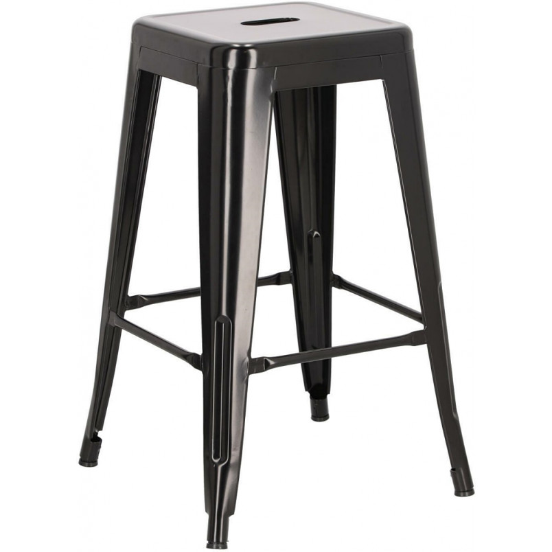 Stołek barowy metalowy Paris 66 czarny marki D2.Design