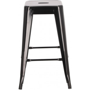 Stołek barowy metalowy Paris 66 czarny marki D2.Design