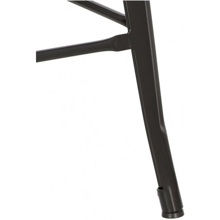 Stołek barowy metalowy Paris 66 czarny marki D2.Design