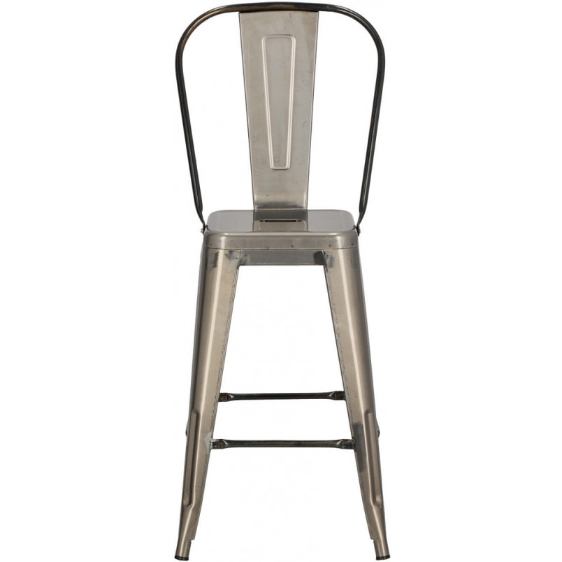 Krzesło barowe metalowe Paris Back 66 metalowe marki D2.Design