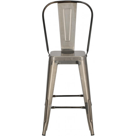 Krzesło barowe metalowe Paris Back 66 metalowe marki D2.Design