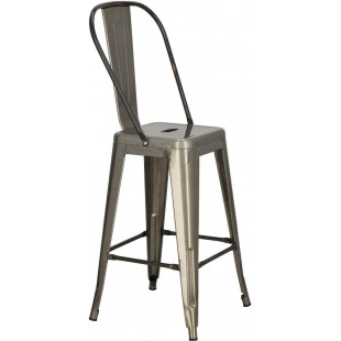 Krzesło barowe metalowe Paris Back 66 metalowe marki D2.Design