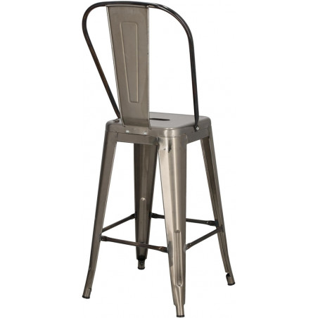 Krzesło barowe metalowe Paris Back 66 metalowe marki D2.Design