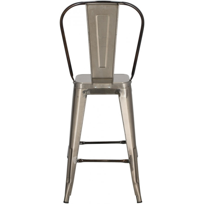 Krzesło barowe metalowe Paris Back 66 metalowe marki D2.Design