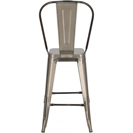 Krzesło barowe metalowe Paris Back 66 metalowe marki D2.Design