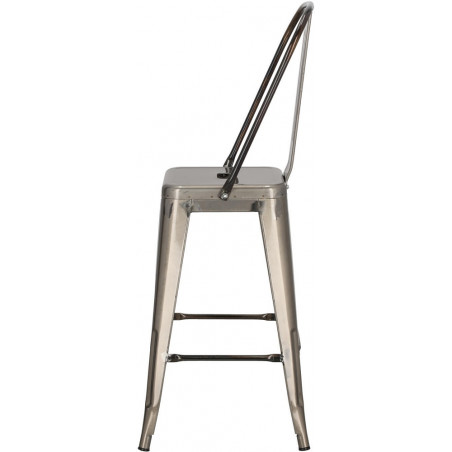 Krzesło barowe metalowe Paris Back 66 metalowe marki D2.Design