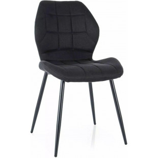 Krzesło tapicerowane pikowane Jake czarne Signal