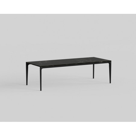 Stół ceramiczny Zag 240x100cm czarny marmur / czarny OL Home