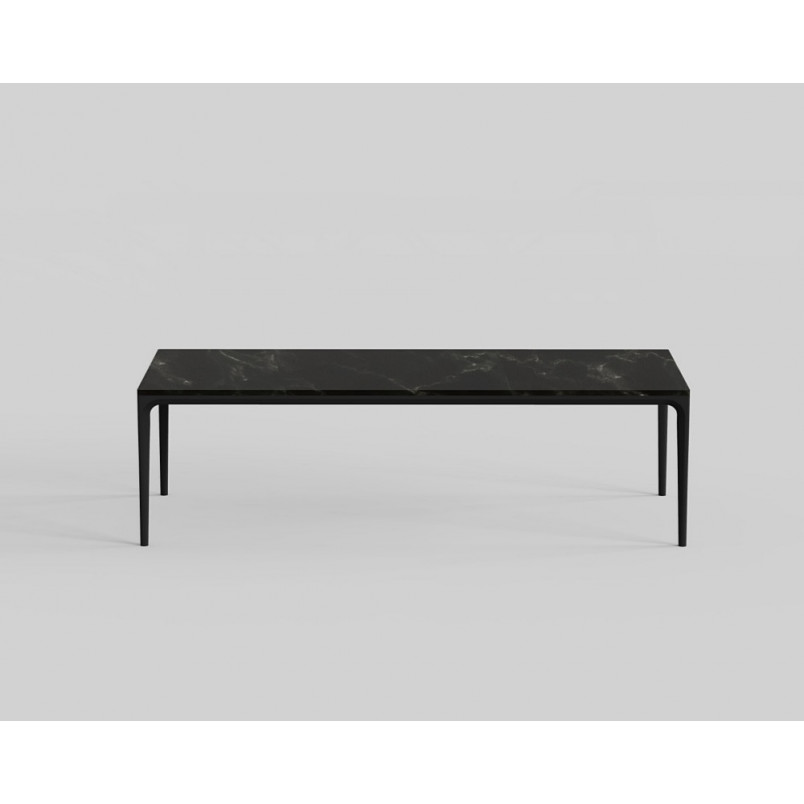 Stół ceramiczny Zag 240x100cm czarny marmur / czarny OL Home