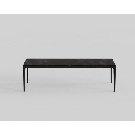 Stół ceramiczny Zag 240x100cm czarny marmur / czarny OL Home