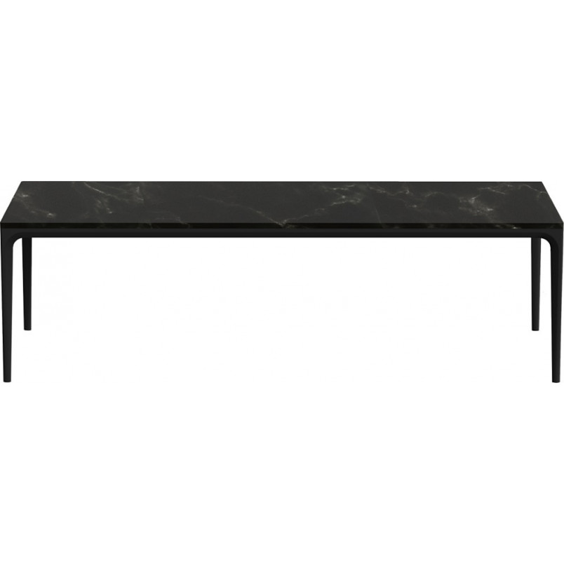 Stół ceramiczny Zag 240x100cm czarny marmur / czarny OL Home