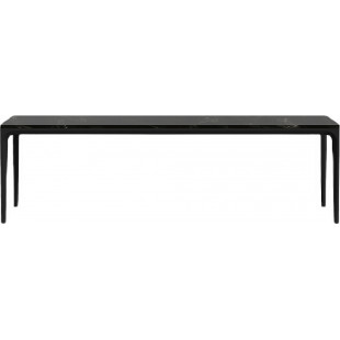 Stół ceramiczny Zag 220x100cm czarny marmur / czarny OL Home