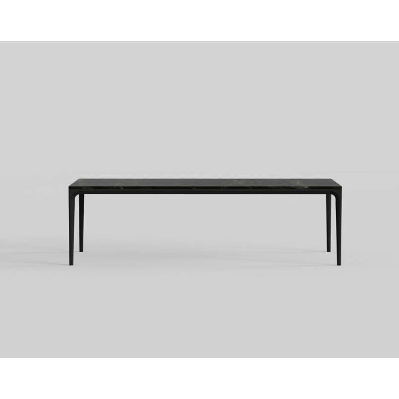 Stół ceramiczny Zag 240x100cm czarny marmur / czarny OL Home