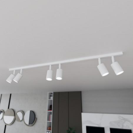 Reflektor sufitowy 6 punktowy Flash 116cm biały Emibig