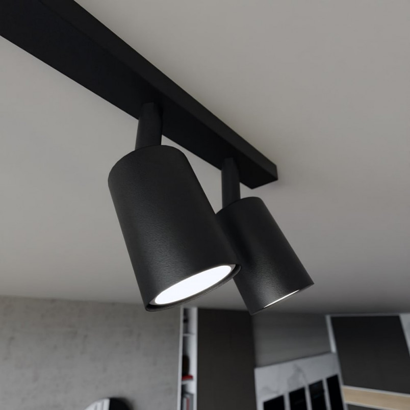 Reflektor sufitowy 4 punktowy Flash 70cm czarny Emibig