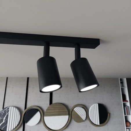 Reflektor sufitowy 4 punktowy Flash 70cm czarny Emibig