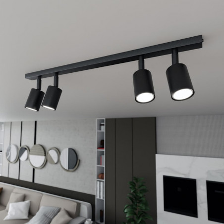 Reflektor sufitowy 4 punktowy Flash 70cm czarny Emibig