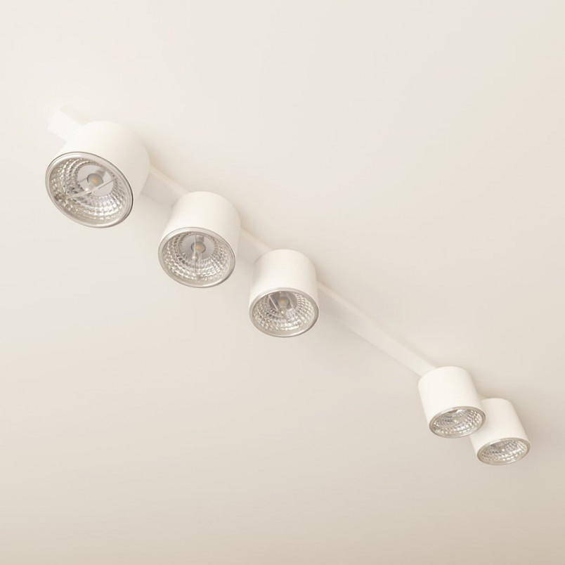 Lampa spot 5 punktowa Nano 116cm biała Emibig