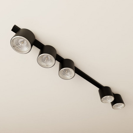 Lampa spot 5 punktowa Nano 116cm czarna Emibig
