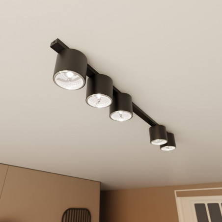 Lampa spot 5 punktowa Nano 116cm czarna Emibig