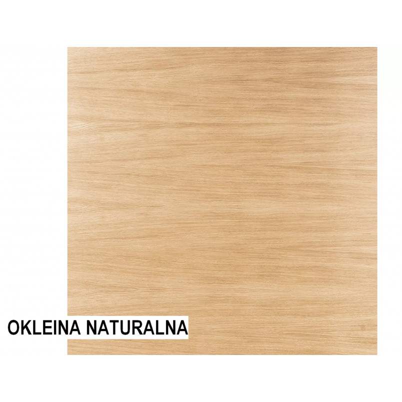 Stół kwadratowy na jednej nodze Puro 80x80 laminat dąb/czarny marki Signal