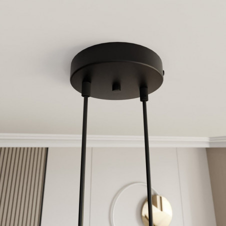 Lampa wisząca 2 punktowa z abażurami Motif 82 złota Emibig