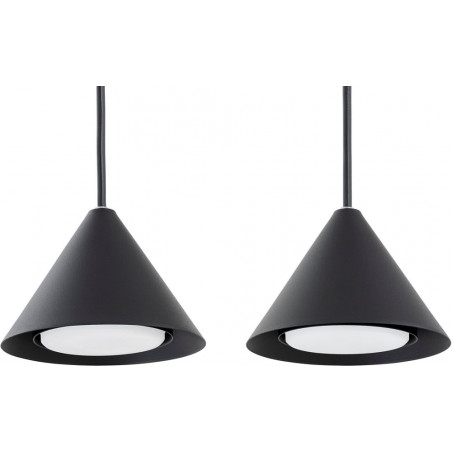 Lampa wisząca 4 punktowa na listwie Elit 90cm czarna Emibig