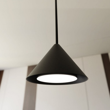 Lampa wisząca potrójna na listwie Elit 70cm czarna Emibig