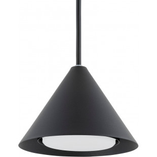 Lampa wisząca stożek Elit 12cm czarna Emibig