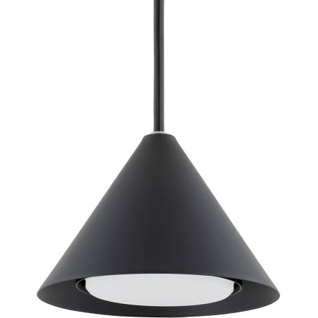 Lampa wisząca stożek Elit 12cm czarna Emibig