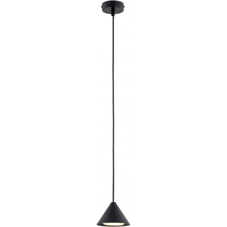 Lampa wisząca stożek Elit 12cm czarna Emibig