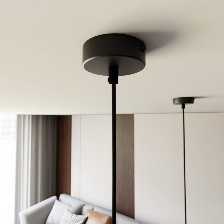 Lampa wisząca stożek Elit 12cm czarna Emibig