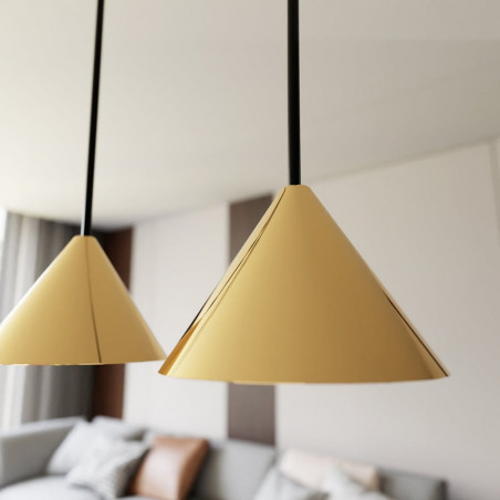 Lampa wisząca 6 punktowa na listwie Elit 116cm złota Emibig
