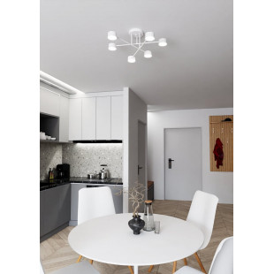 Lampa sufitowa 6 punktowa Halo VI 60cm biała Emibig