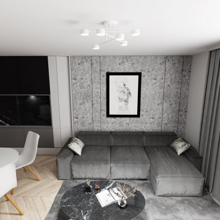Lampa sufitowa 6 punktowa Halo VI 60cm biała Emibig