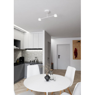 Lampa sufitowa podwójna Halo II 60cm biała Emibig