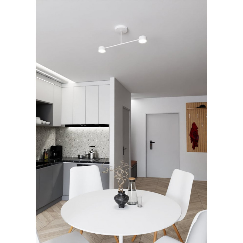 Lampa sufitowa podwójna Halo II 60cm biała Emibig