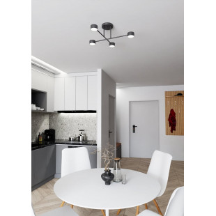 Lampa sufitowa 6 punktowa Halo VI 60cm czarna Emibig