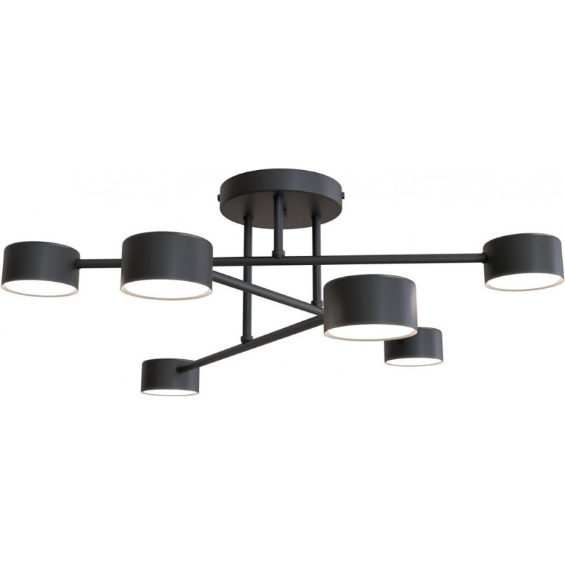 Lampa sufitowa 6 punktowa Halo VI 60cm czarna Emibig