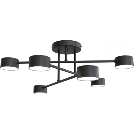 Lampa sufitowa 6 punktowa Halo VI 60cm czarna Emibig