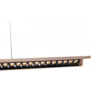Lampa wisząca podłużna Jo-Jo Modern LED 124cm szczotkowany złoty MaxLight